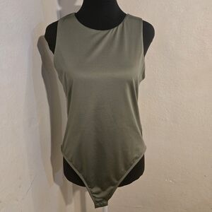 Olive Green Women's Bodysuit By And Now This Size L